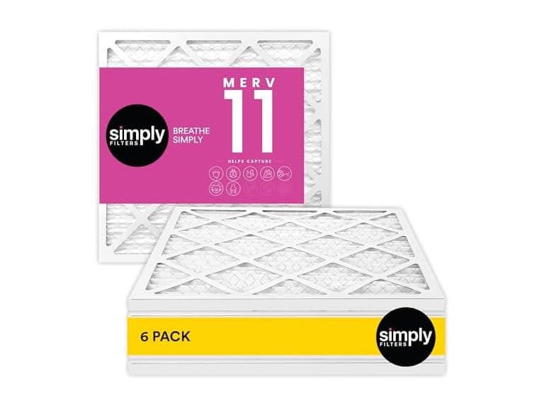 Simply Air Filter, MERV 11, MPR 1000, 6 Pack - Image 1