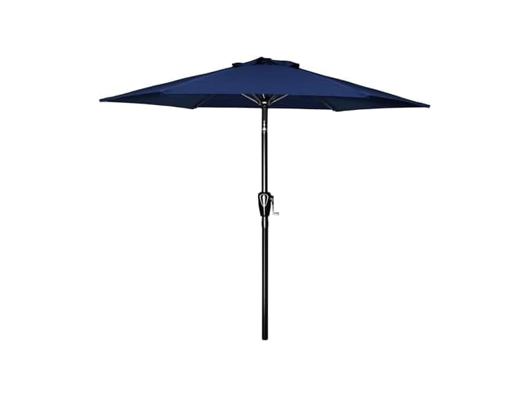Simple Deluxe 9ft Patio Umbrella Blue - Image 1