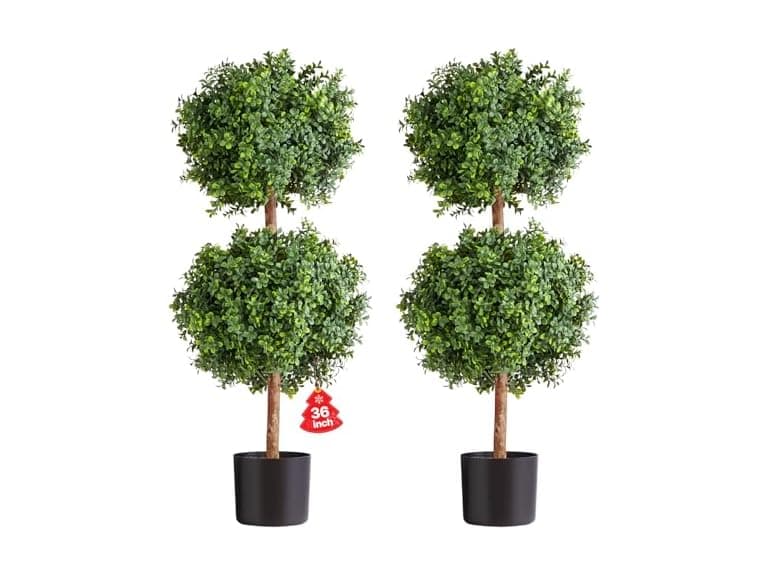 VEVOR Artificial Boxwood Topiary Tree - Image 1