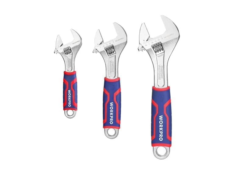 WORKPRO 3-piece Adjustable Wrench Set, 6&8&10 - Image 1