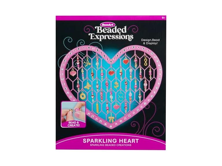 RoseArt Beaded Expressions Heart DIY Beaded Kit - Image 1