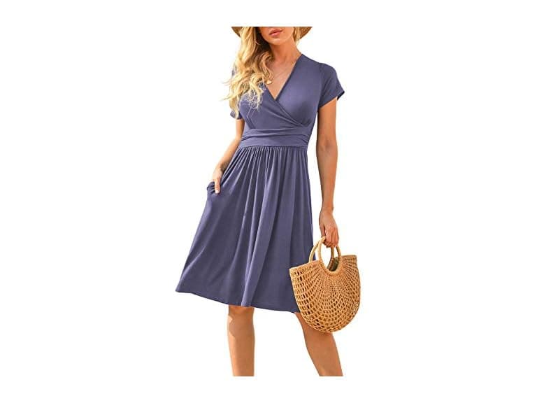 Lilbetter Women (L) Summer Casual Dress Purple - Image 1
