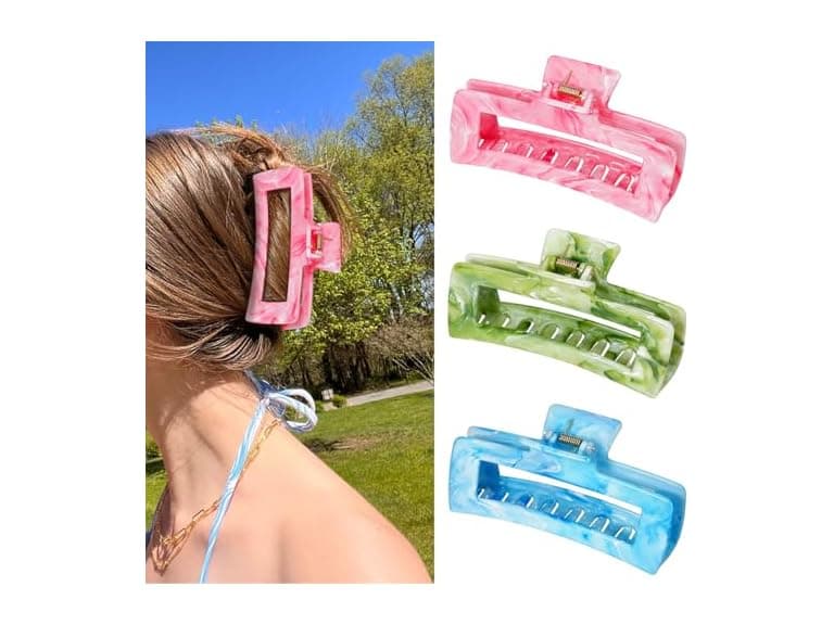 3Pcs Hair Claw Clips for Women - Image 1
