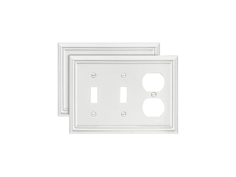 Combination Metal Light Switch Cover - Image 1