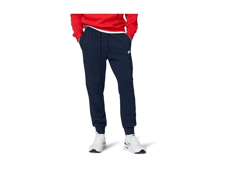 Nike Men's Club Knit Joggers, Obsidian/W - Image 1