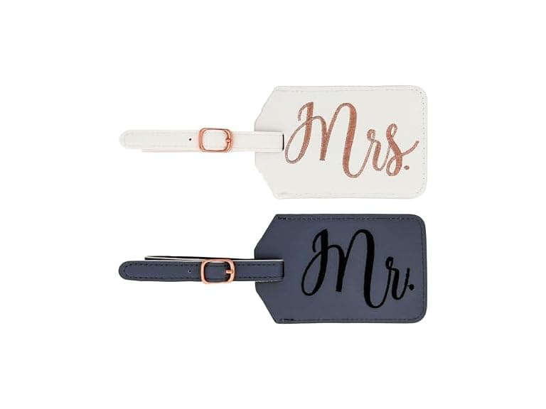 Miamica Mrs. & Mr. Luggage Tags, Set of 2 - Image 1