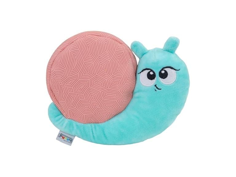 Outward Hound Coated Critterz Dog Toy – Plush Snail - Image 1