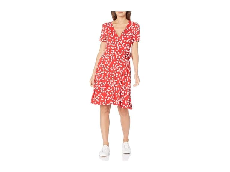 Amazon Essentials Women (XS) Dress Melon Orange - Image 1