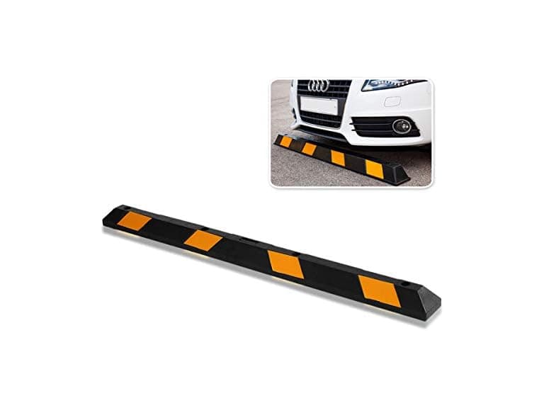 Zone Tech TS0008 Heavy Duty Rubber Parking Curb – 72” - Image 1