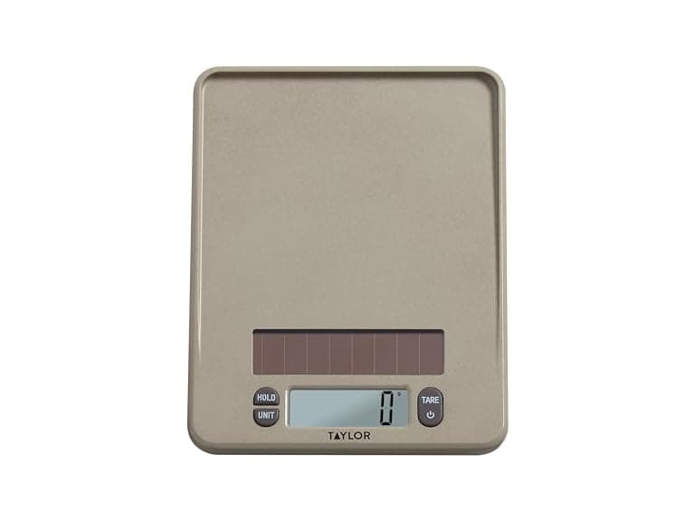 Taylor Solar Kitchen Scale, Beige - Image 1