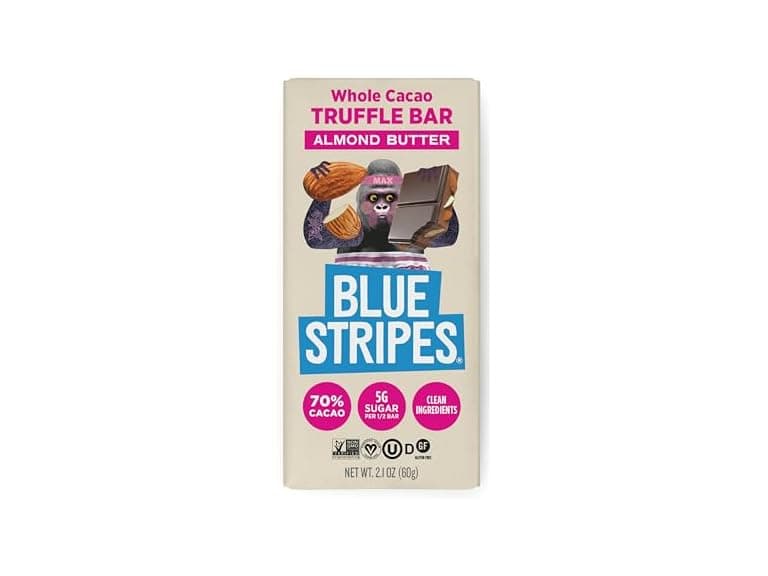 Blue Stripes Almond Butter Cacao Bars 2. - Image 1
