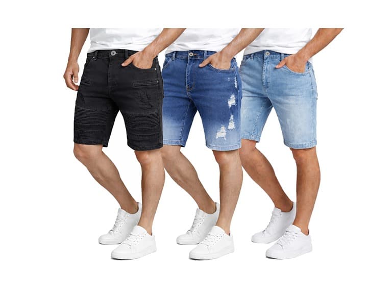 1Pk Or 2Pk Mens Jean Shorts - Image 1