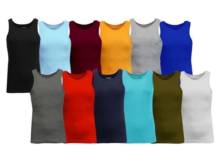 3 or 5PK Men's Heavyweight Ribbed Tank Top - Image 1