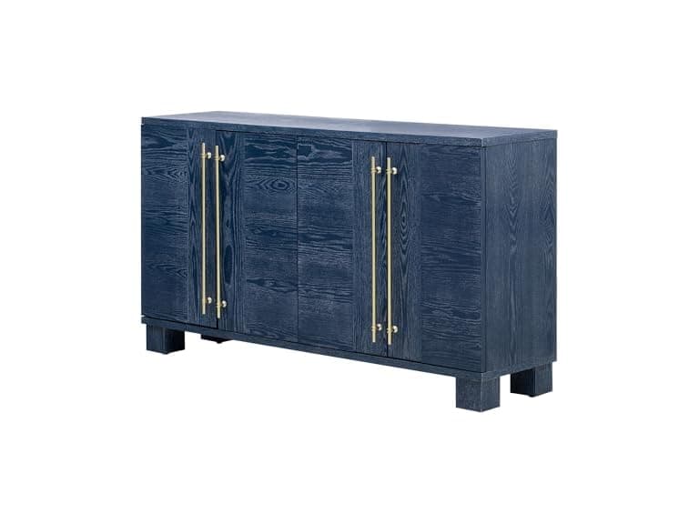 Traditional Sideboard, Adj Shelves, Navy - Image 1