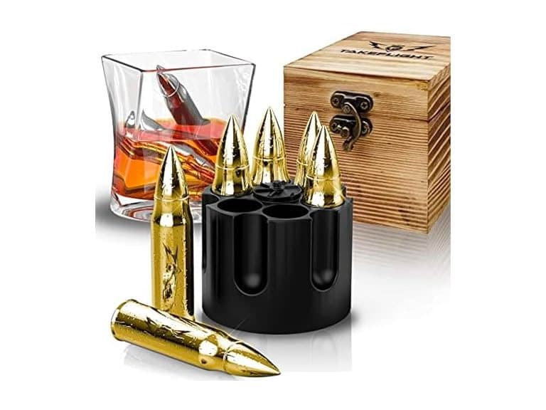 Metal Whiskey Stones 6 Count (Pack of 2) - Image 1