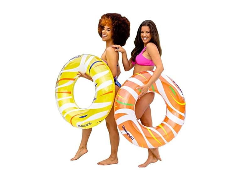 Pool Float 2pk Orange Yellow - Image 1
