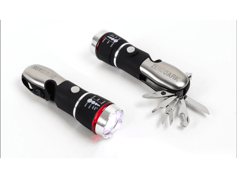 ZeroDark 5pc Tactical Stainless Steel Multi Tool Flashlight - Image 1