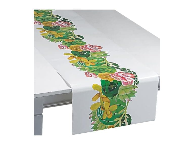 Fun Express - Cactus Flower Table Runner - Image 1