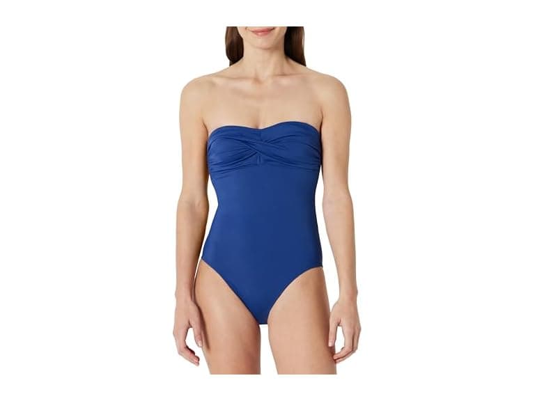 Amazon Essentials Women Bandeau One Piece Swimsuit - Image 1