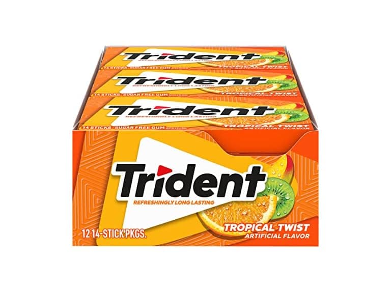 Trident Tropical Twist Gum, 14pc, 12pk - Image 1