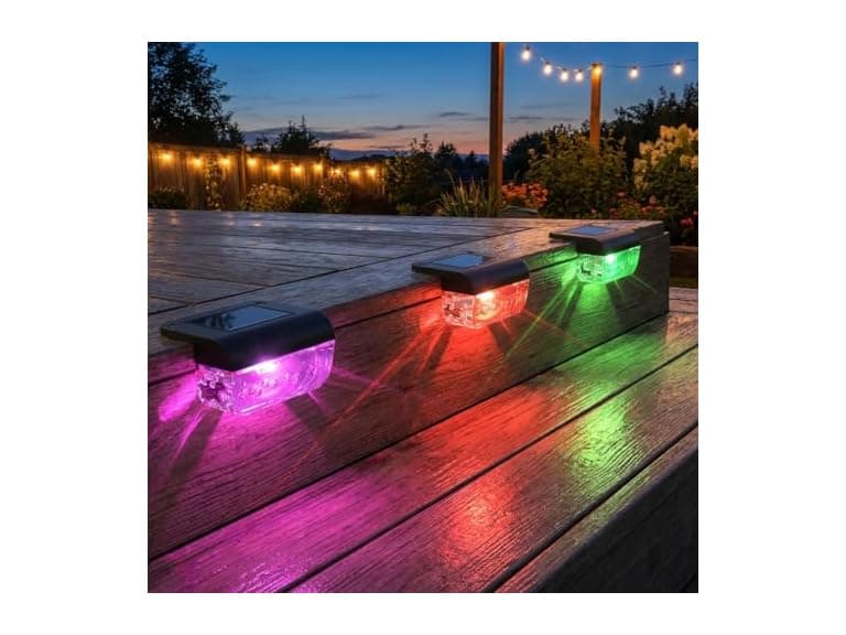 RGB Solar Deck Lights 16 Pck - Image 1