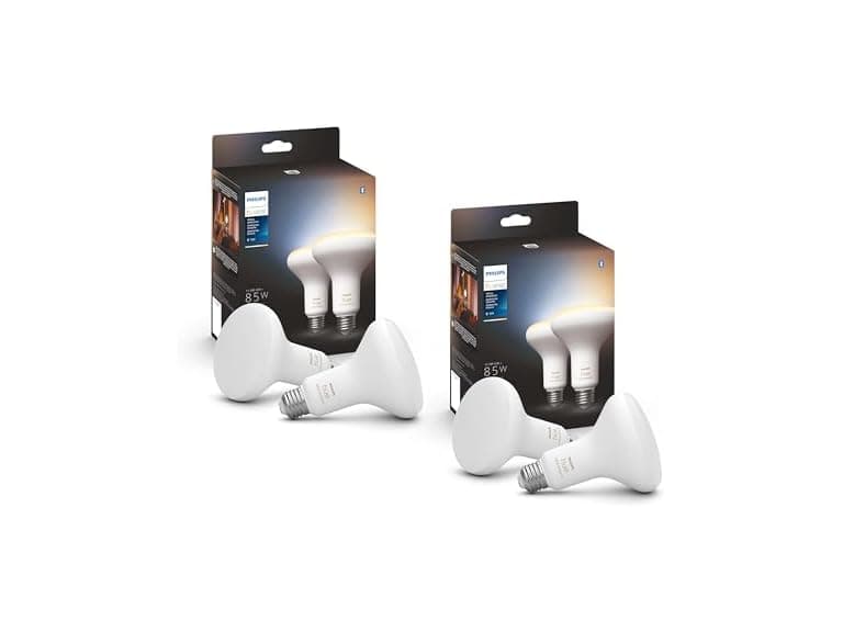 Philips Hue Smart 85W BR30 LED Bulb, 4 Pack - Image 1