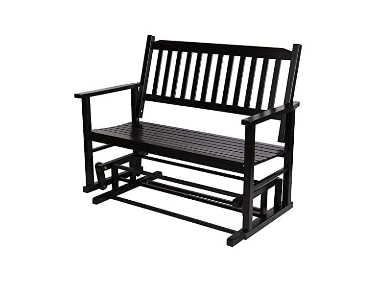 Shine Company Torrey Outdoor Patio Glider Bench - Image 1