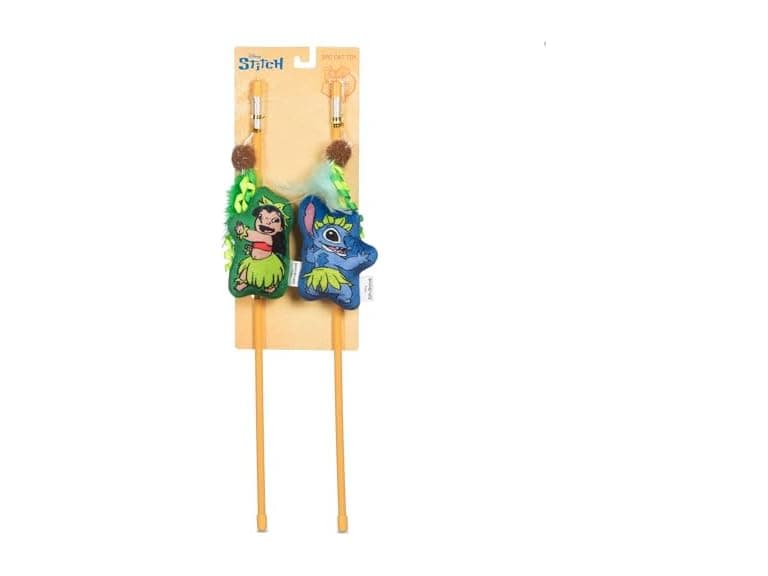 Disney for Pets Lilo and Stitch 2pk Feathered Wand - Image 1