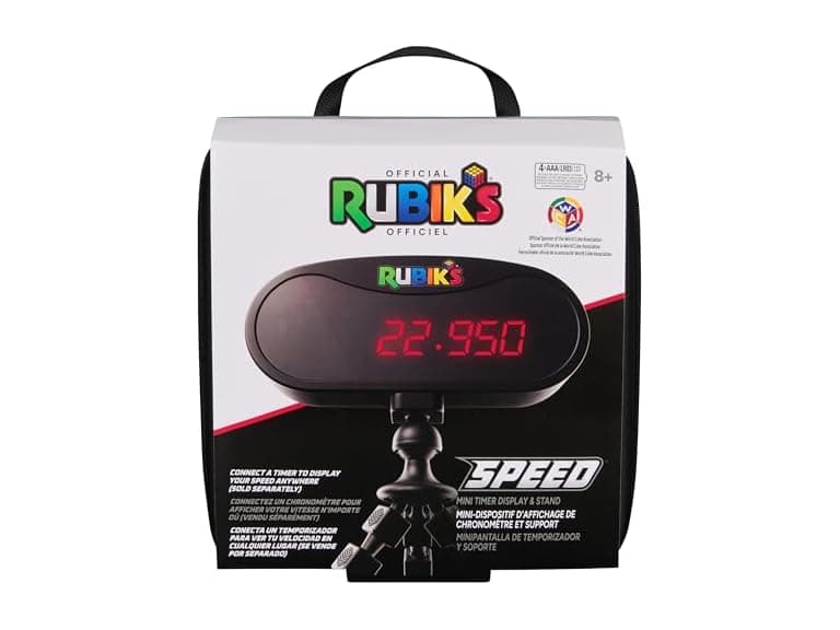 Rubik’s Cube, Mini Timer Display & Stand - Image 1