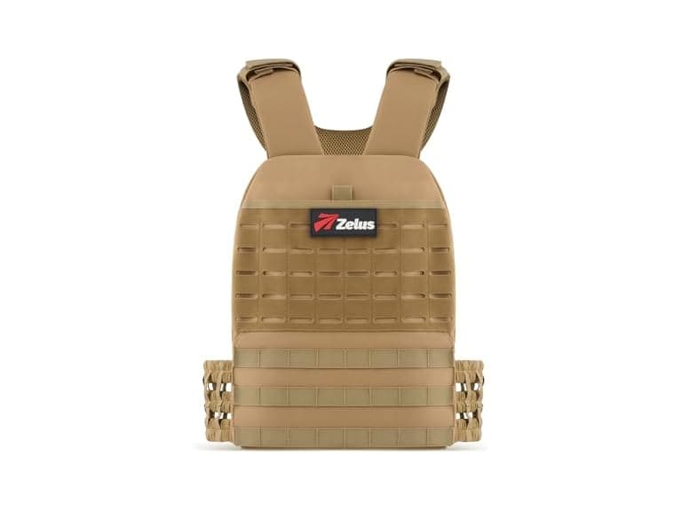 Khaki Tactical Weighted Vest - Image 1