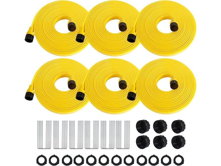 (6 Pack) Holldoor Sprinkler Hose | 25ft | 3/4in - Image 1
