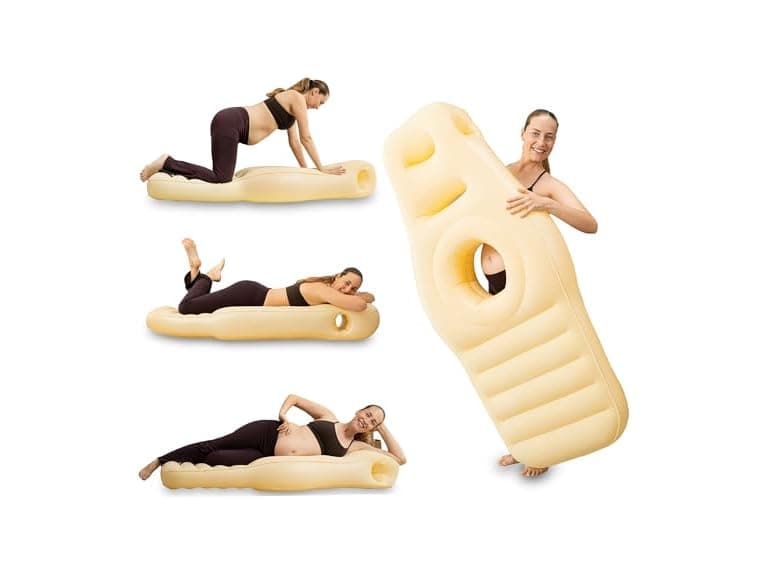 Zone Tech Pregnancy Pool Float with Belly Hole Tan - Image 1