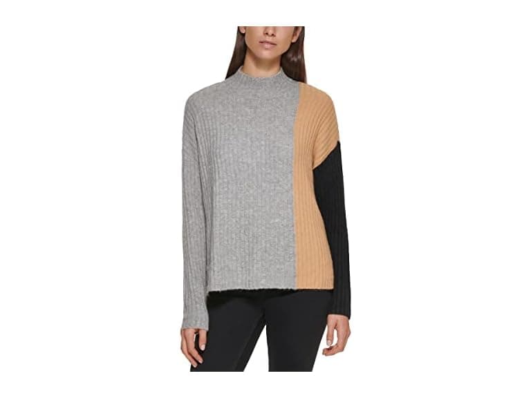 Calvin Klein Women (XL) Ribbed Heathered Sweater - Image 1
