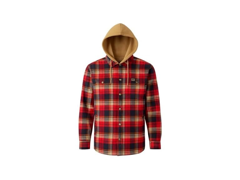 Field & Stream Mens Decoy Hooded Flannel Shirt Jacket - Image 1