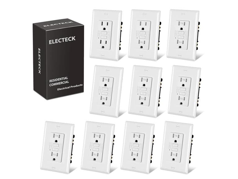 ELECTECK 10 Pack GFCI Outlets 15A - Image 1