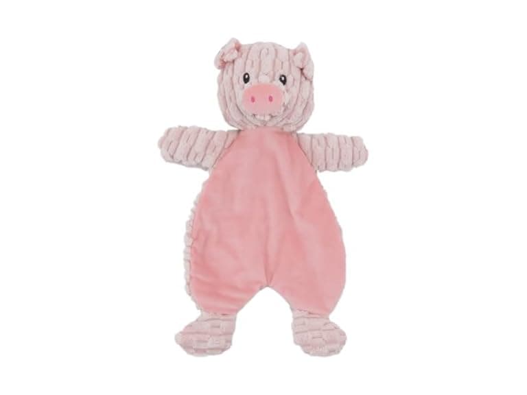 Linzy Plush Flat Crinklez Pig Dog Toy - Image 1