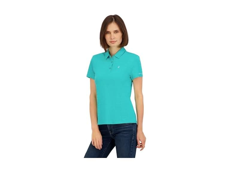 Spyder Womens Jacquard Stripe SS Polo - Image 1