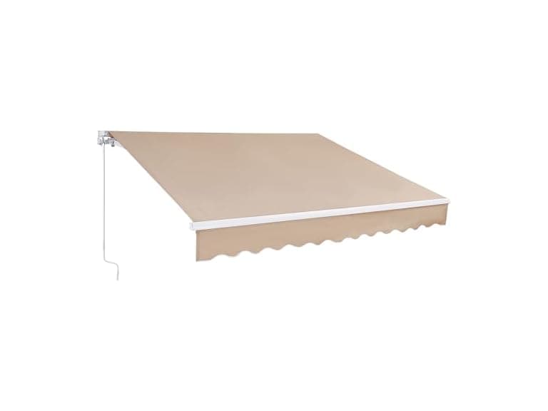 Manual Retractable Awning, 8 x 7 ft Outdoor - Image 1