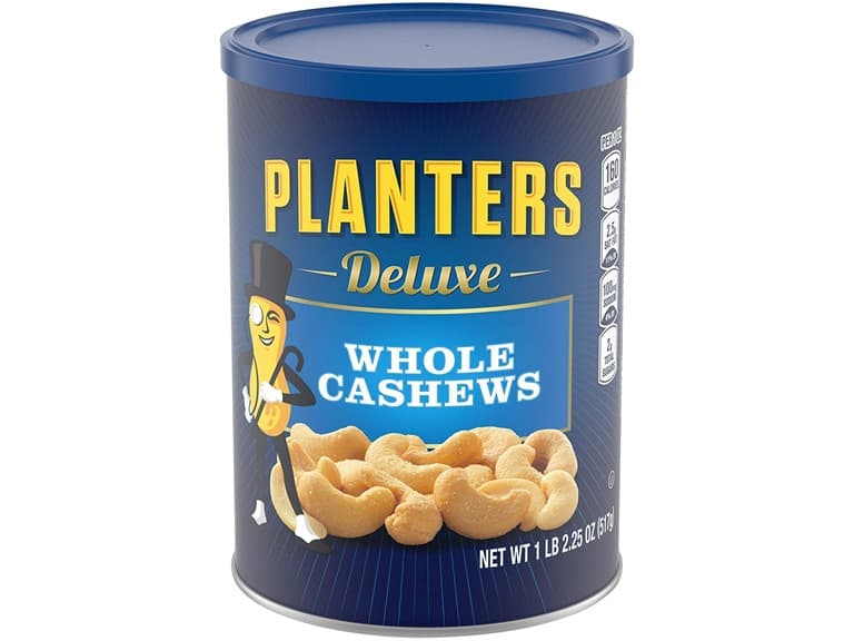 PLANTERS Deluxe Salted Whole Cashews, 1 lb 2.25 oz. - Image 1