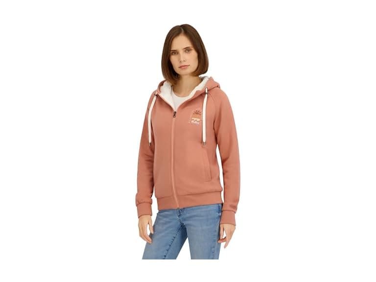 Billabong Women Full Zip Sherpa Lined Jacket