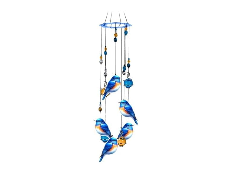 Spoontiques Bluebirds Wind Chime - Image 1
