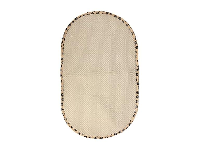 Envision Home Taupe Microfiber Pet Bowl Mat - Image 1