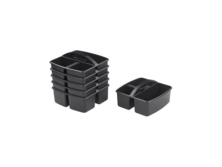ECR4Kids Black Storage Caddy 6pk