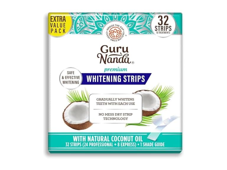 GuruNanda Teeth Whitening Strips 16 Day Kit - Image 1