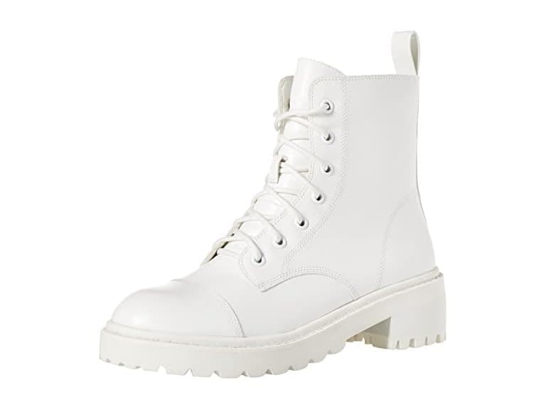 The Drop Women's Sparta Chunky Sole Lace Up Combat Boot - Image 1
