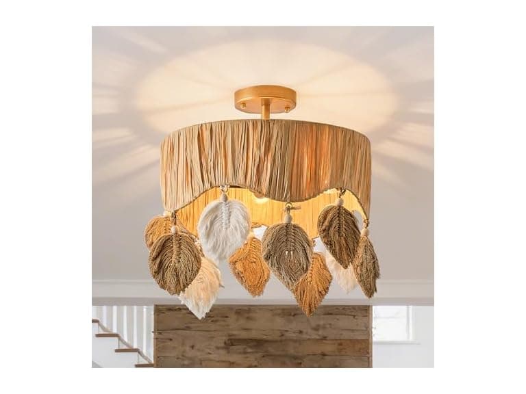 Parrot Uncle 15.7 Inch Semi Flush Mount Ceiling Light - Image 1