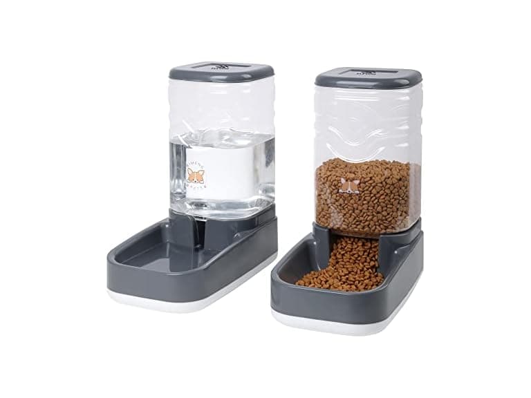 Elevon Auto Cat Feeder & Water 3.8L Grey - Image 1