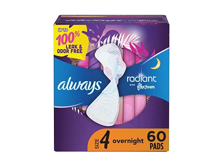 Always Radiant FlexFoam Pads Size 4, 20 Count - Image 1