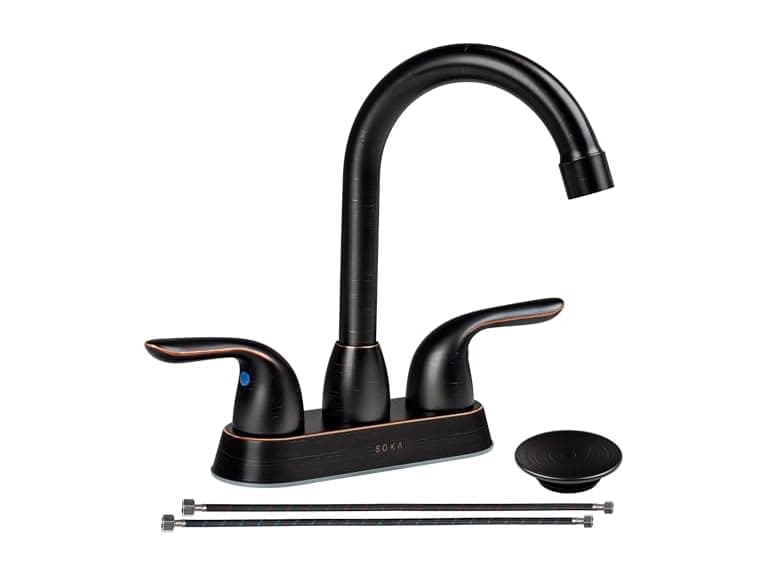 SOKA Bathroom Sink Faucet Stainless Steel Faucets - Image 1