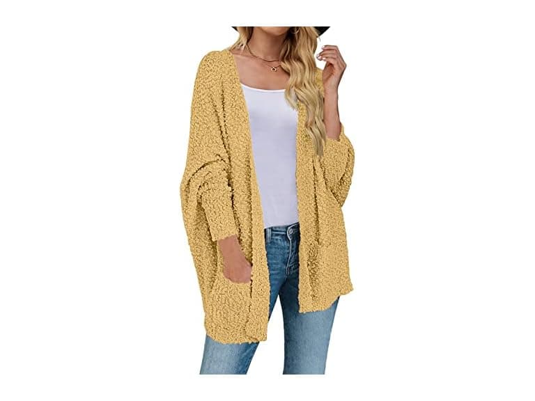 Merokeety Women (M) Winter Fuzzy Popcorn Knit Coat - Image 1